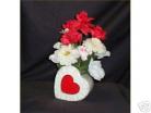 Valentine Mothers Day Flowers Floral Gift Heart Silk 